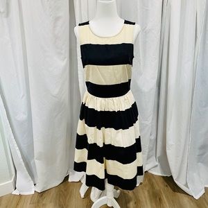 The limited black and cream dress.